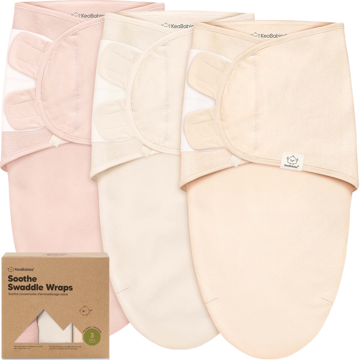 3-Pack Soothe Swaddle Wraps 31739855700154