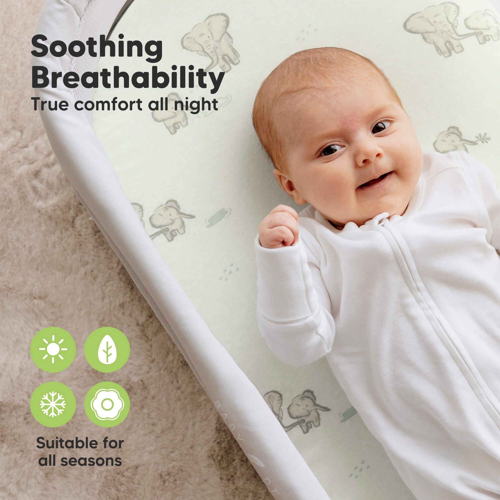 Soothing Breathability - True comfort all night (Suitable for all seasons) 31861320384698