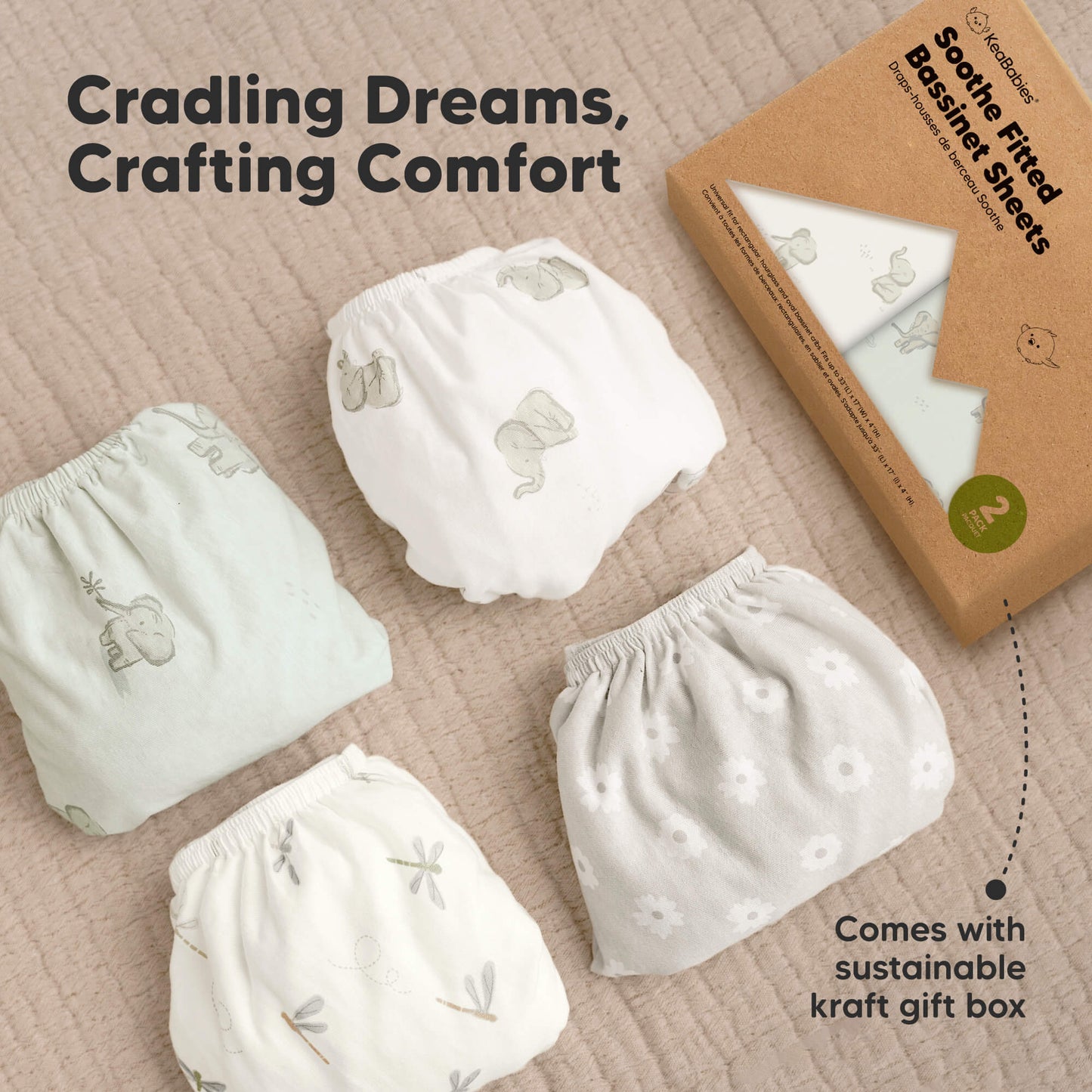 Cradling Dreams, Crafting Comfort 
Comes with sustainable kraft gift box
 31861320417466