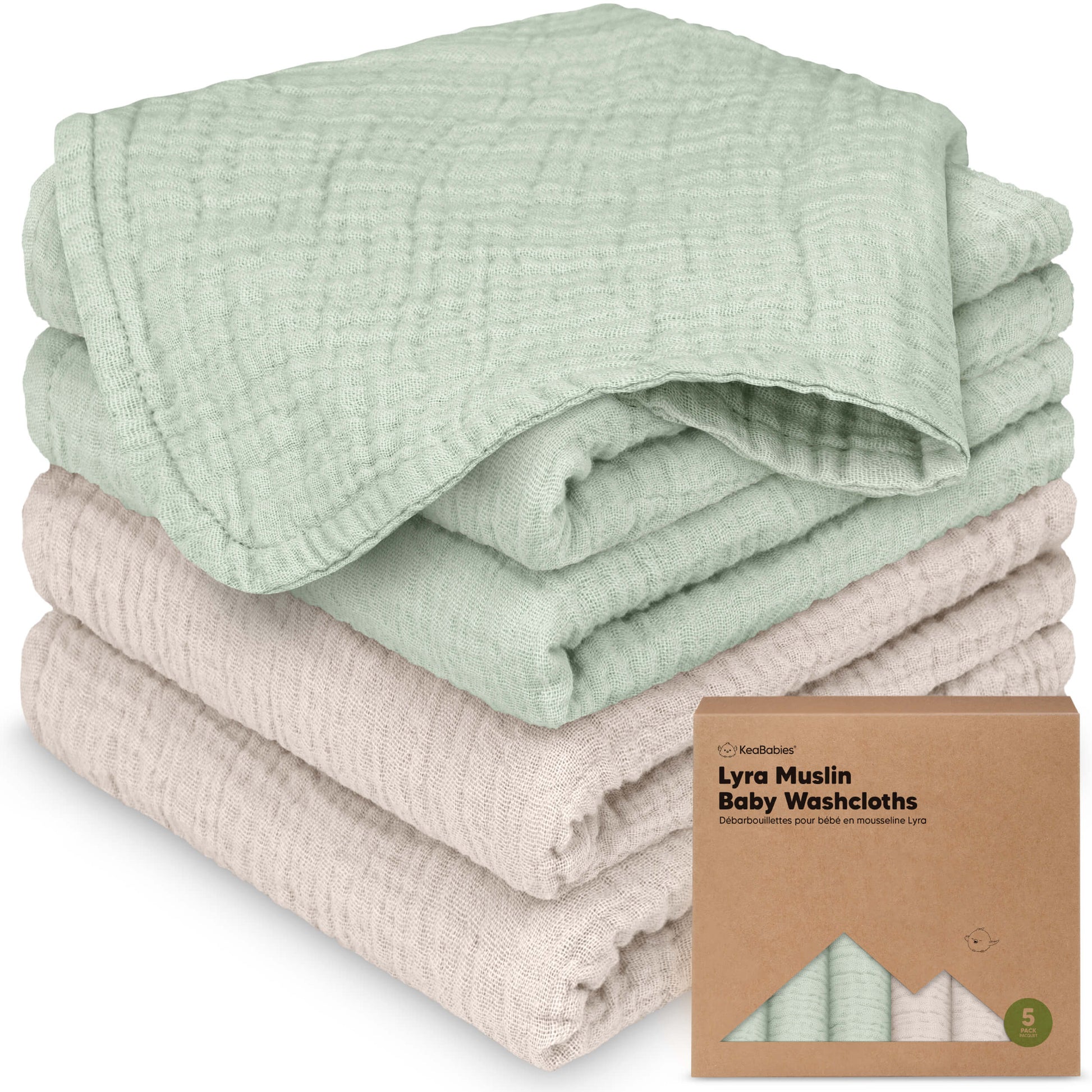 Lyra Muslin Baby Washcloths 31837531308218