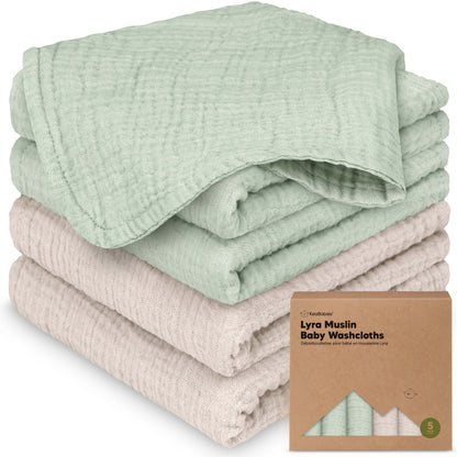 Lyra Muslin Baby Washcloths 31837531308218