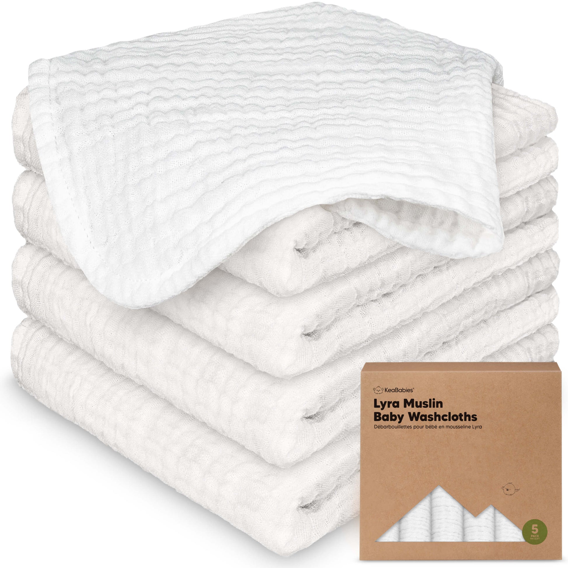 Lyra Muslin Baby Washcloths 31810003206330