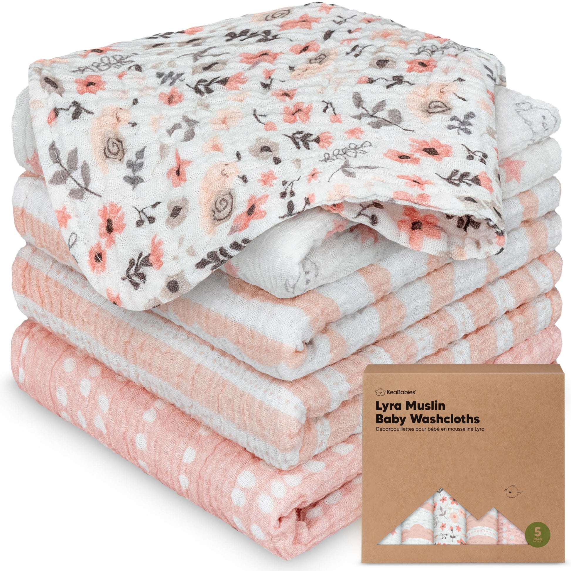 Lyra Muslin Baby Washcloths 31907111403706