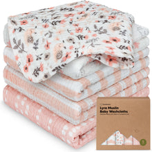 Load image into Gallery viewer, Lyra Muslin Baby Washcloths
