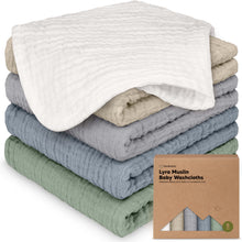 Load image into Gallery viewer, Lyra Muslin Baby Washcloths
