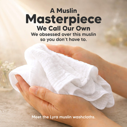 Lyra Muslin Baby Washcloths
