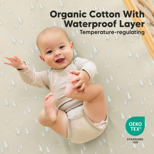 2-Pack Soothe [Protect+] Waterproof Crib Sheets