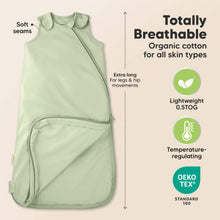 Load image into Gallery viewer, Totally breathable - organic cotton for all skin types (lightweight 0.5TOG, temperature-regulating, and OEKO TEX STANDARD 100)
