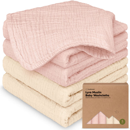 Lyra Muslin Baby Washcloths 31837458628794