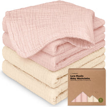 Load image into Gallery viewer, Lyra Muslin Baby Washcloths
