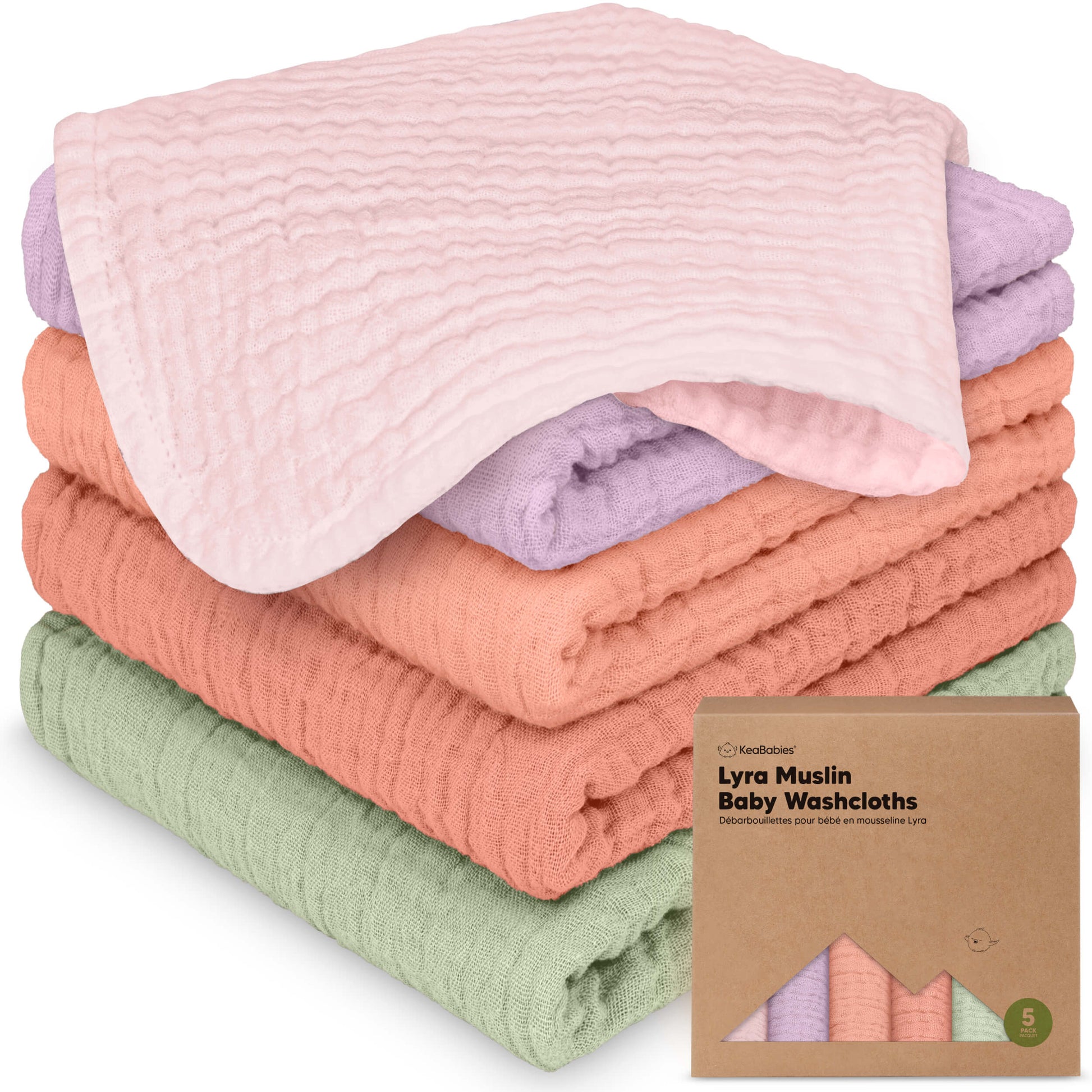 Lyra Muslin Baby Washcloths 31906809282746
