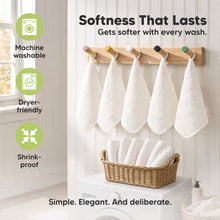 Load image into Gallery viewer, Softness That Lasts - Gets softer with every wash. Simple. Elegant. And deliberate. (Machine washable, Dryer-friendly, and Shrink-proof)
