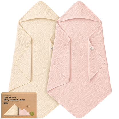 2-Pack Lyra Muslin Hooded Towels 32400613638330