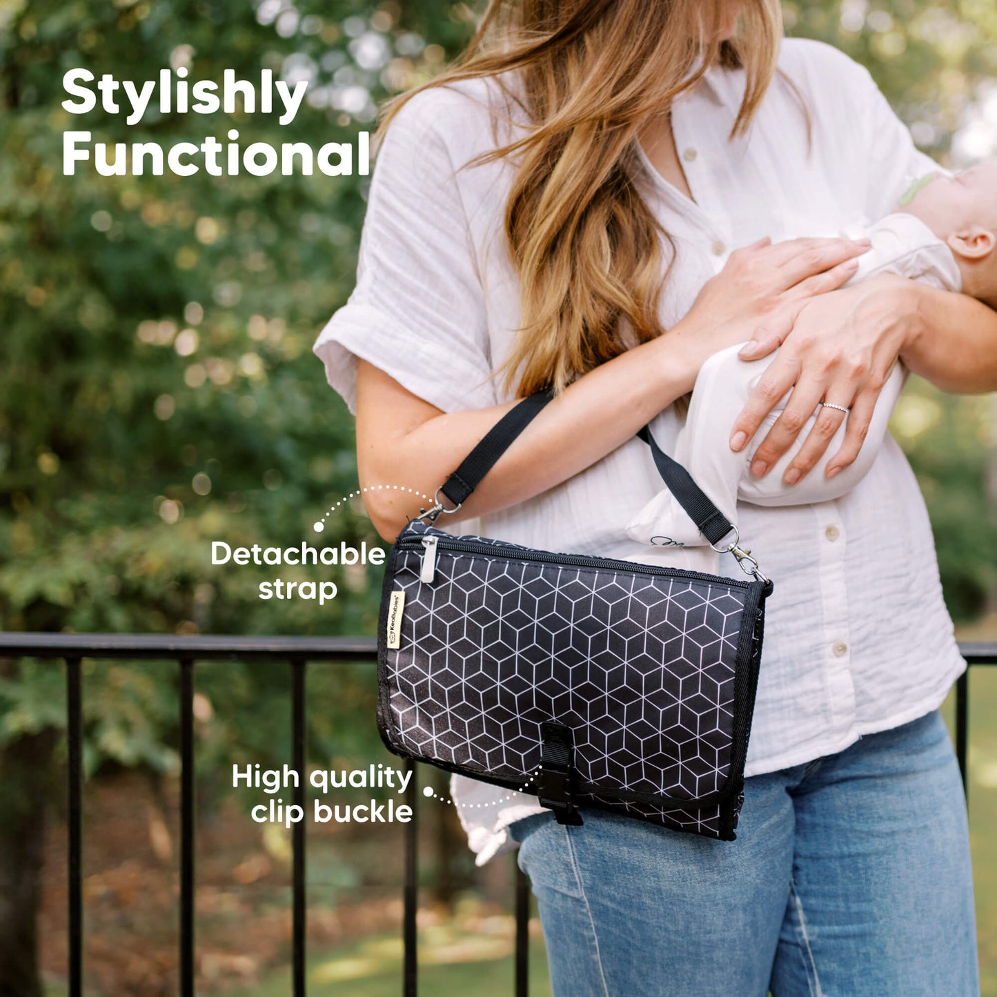 Stylishly Functional - Detachable strap and High quality clip buckle
 33504790118586