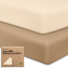 Load image into Gallery viewer, 2-Pack Soothe [Protect+] Waterproof Crib Sheets
