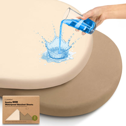 2-Pack Soothe [Protect+] Waterproof Bassinet Sheets 32654558789818