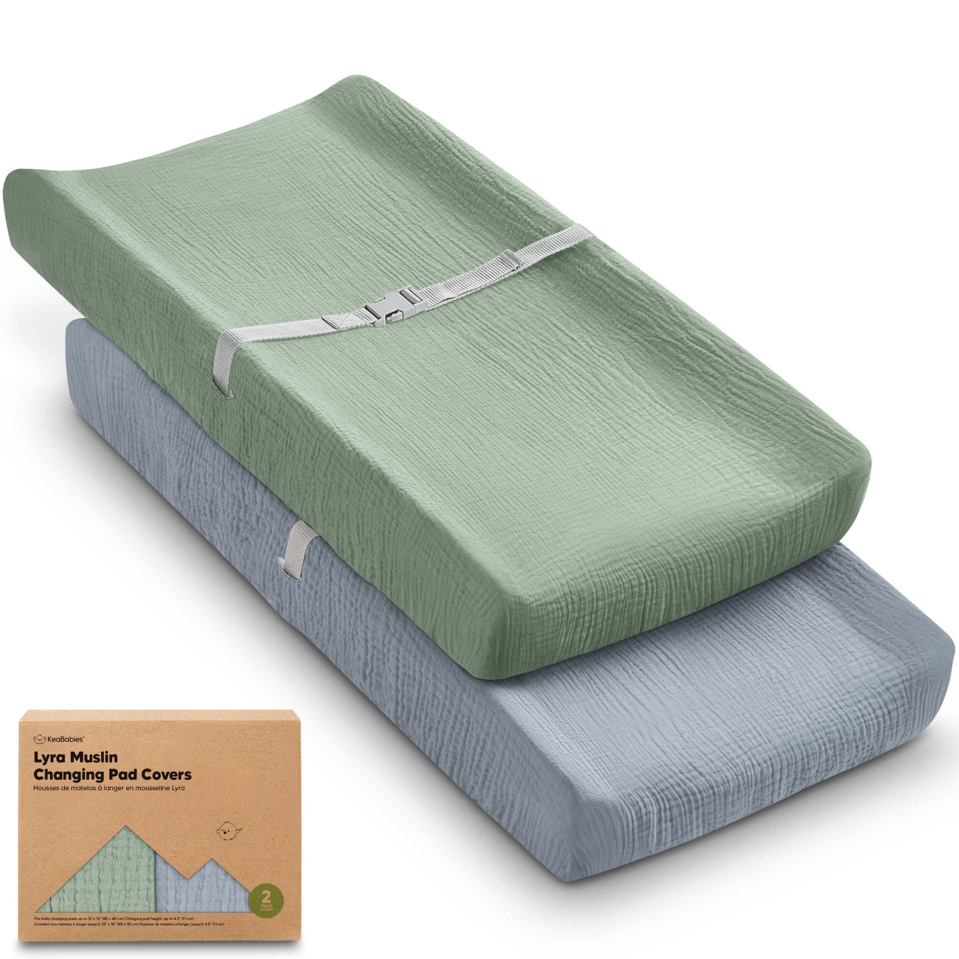 2-Pack Lyra Muslin Changing Pad Covers 32166455738554