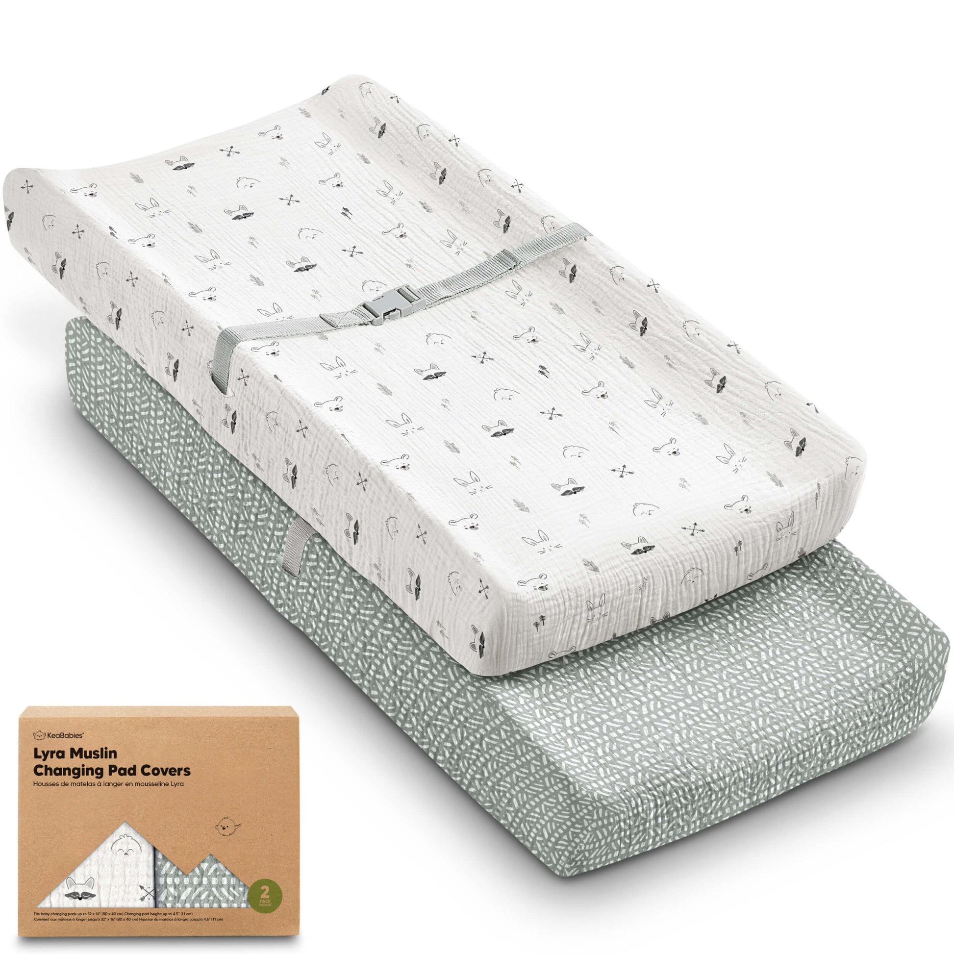 2-Pack Lyra Muslin Changing Pad Covers 32166407045306