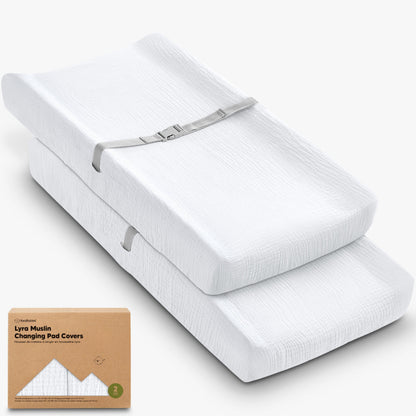 2-Pack Lyra Muslin Changing Pad Covers 32173598605498