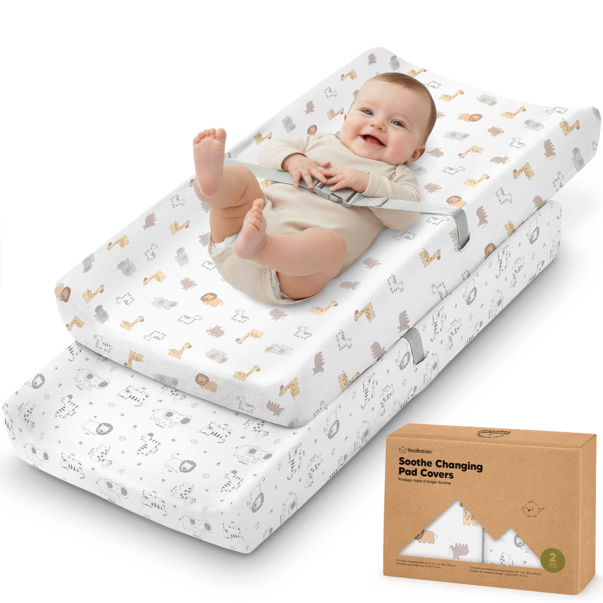 2-Pack Soothe Changing Pad Covers 32255094194362