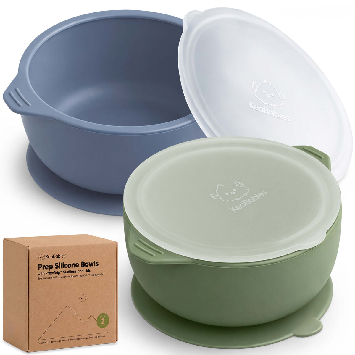 2-Pack Prep Silicone Suction Bowls 46926464909498