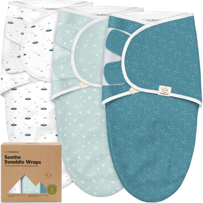3-Pack Soothe Swaddle Wraps 47071672041658