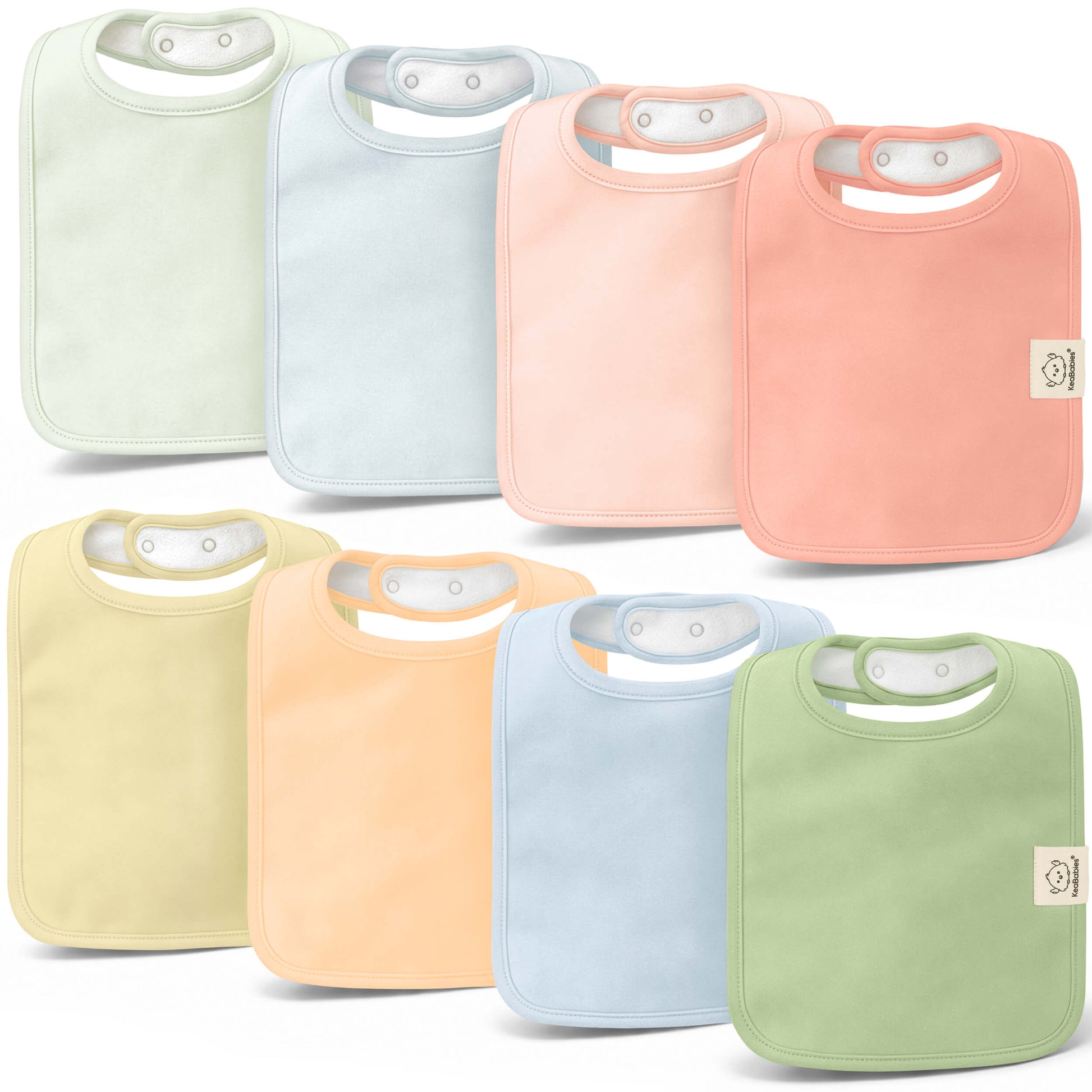 8-Pack Coast Drool Bibs 32528045539514