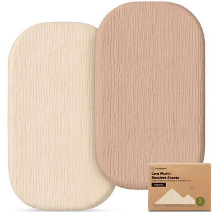2-Pack Lyra Muslin Bassinet Sheets 32608861651130