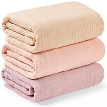 Load image into Gallery viewer, 3-Pack Lyra Muslin Swaddle Blankets
