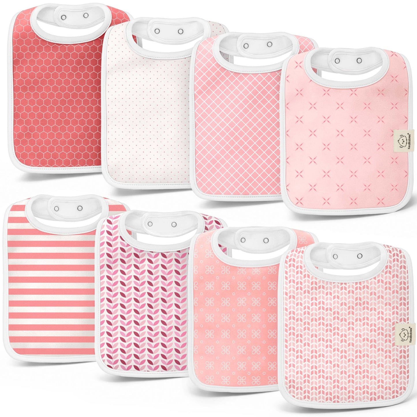 8-Pack Coast Drool Bibs 32659263455418