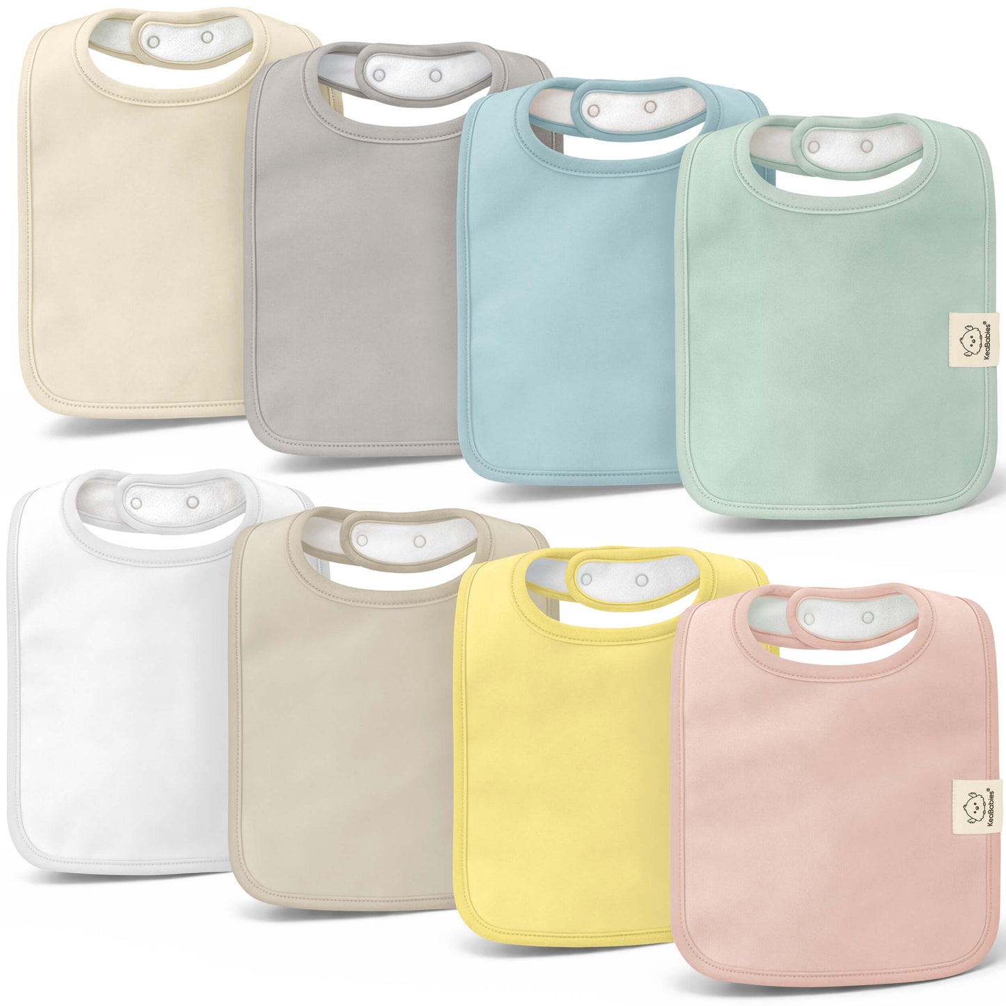 8-Pack Coast Drool Bibs 32992719700154