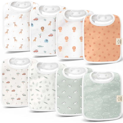 8-Pack Coast Drool Bibs 32992737624250