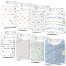 Load image into Gallery viewer, 8-Pack Coast Drool Bibs
