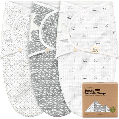3-Pack Soothe (Wren) Swaddle Wraps 46343323680954