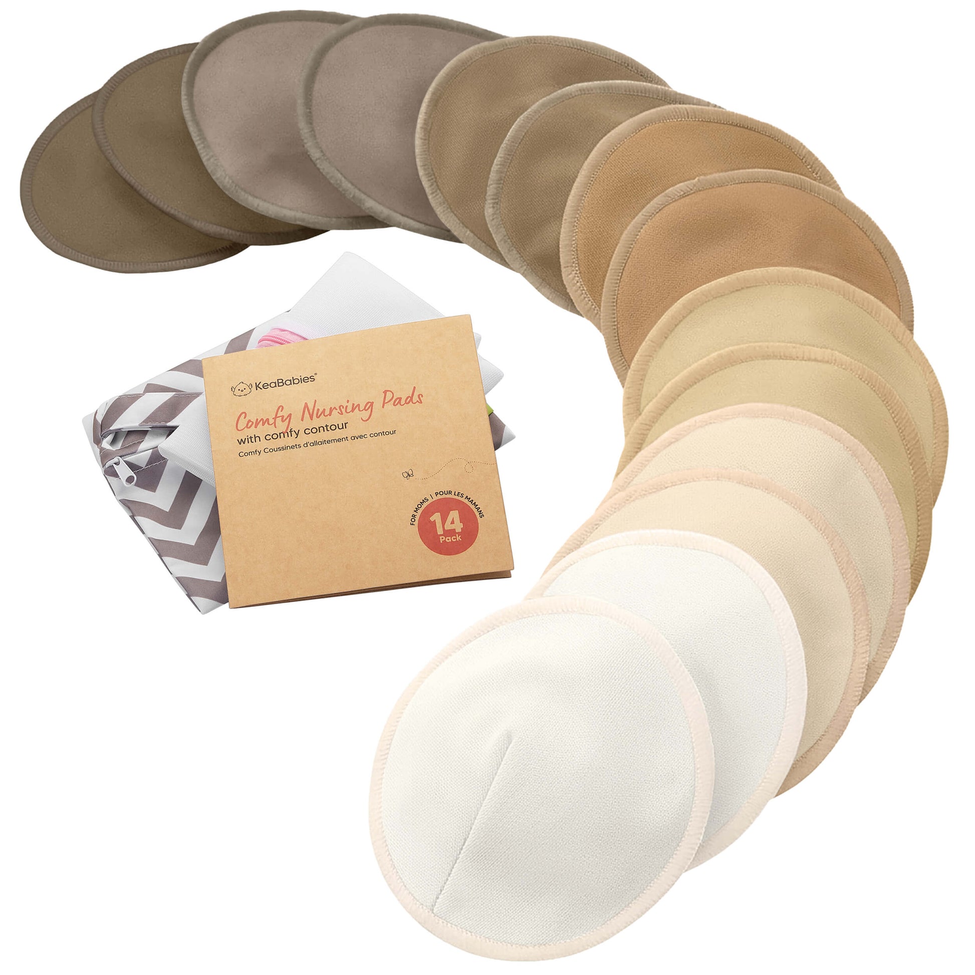 14-Pack Comfy Nursing Pads (Coffee) 33832740094138