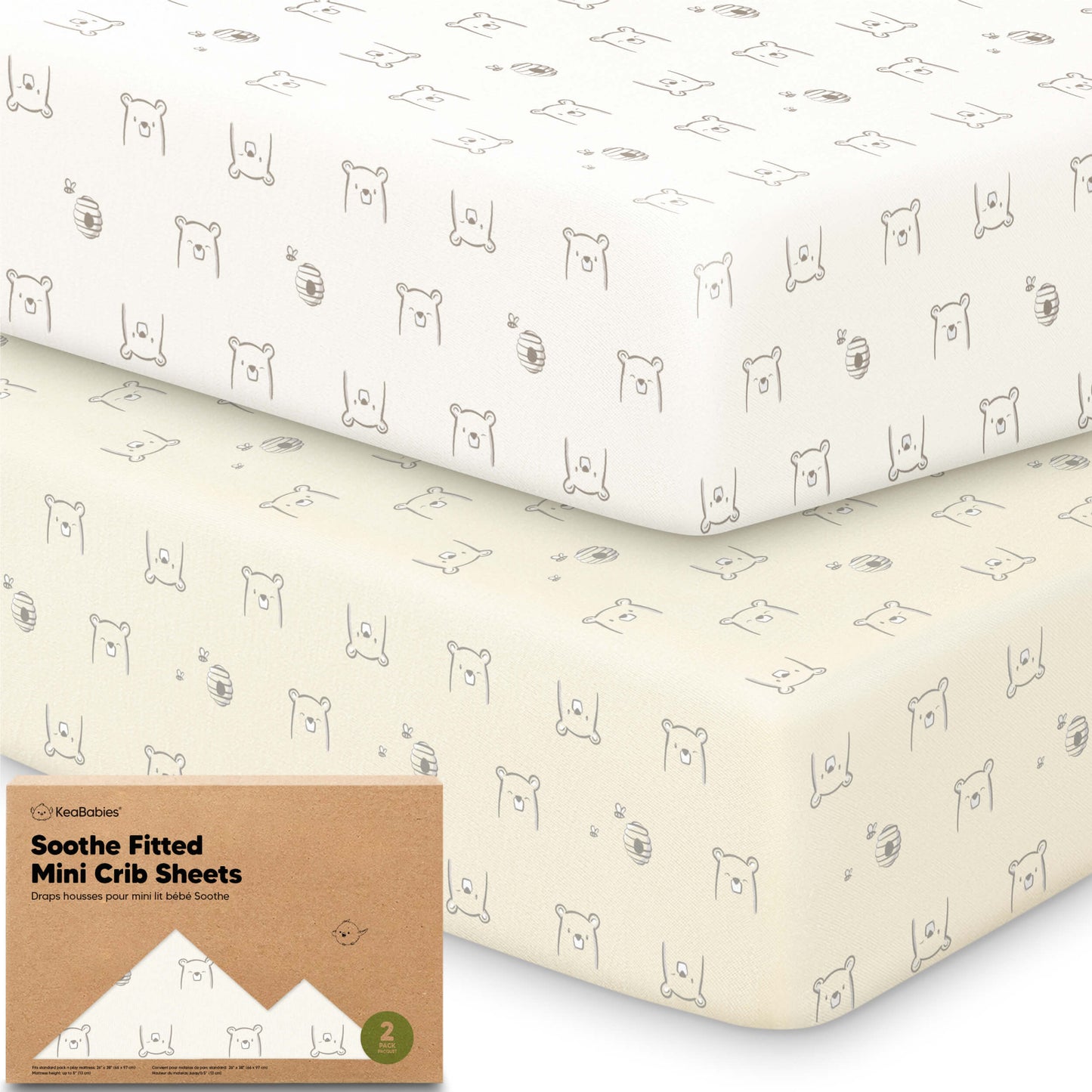 Soothe Fitted Mini Crib Sheet 33589422063802