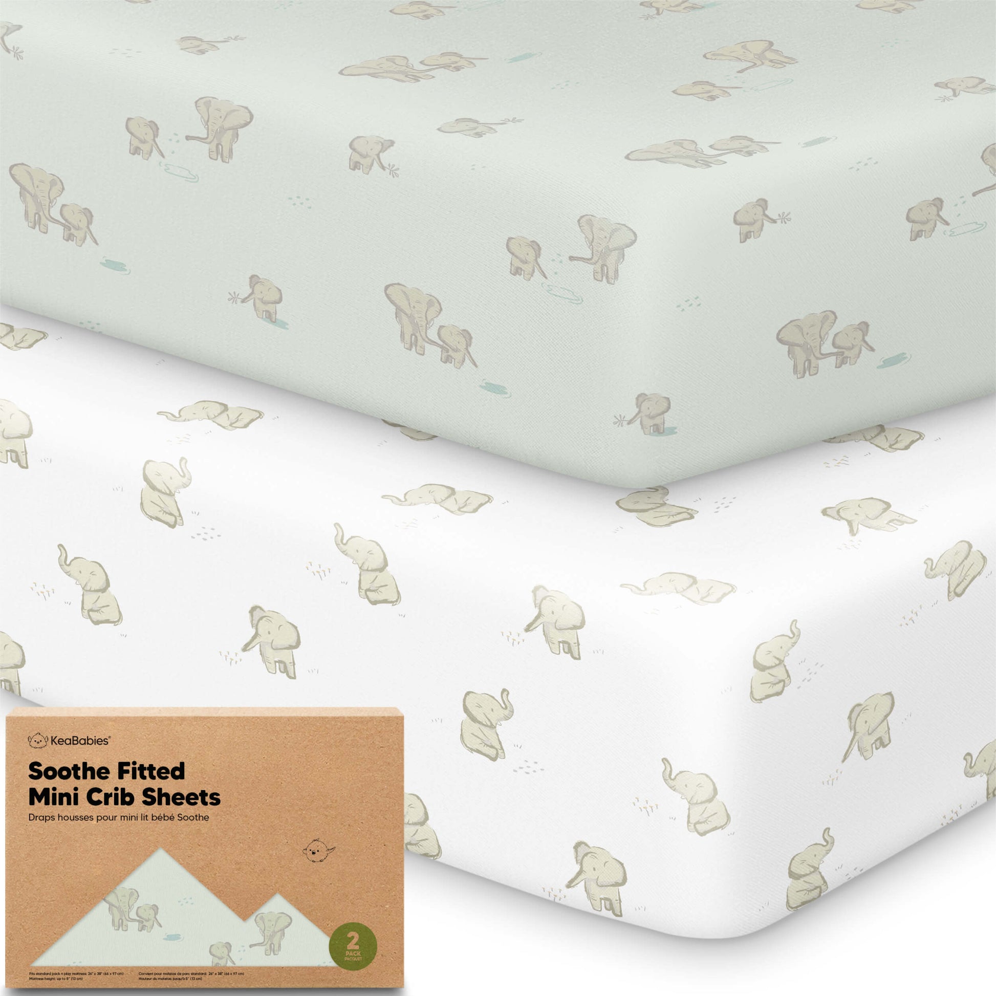 Soothe Fitted Mini Crib Sheet 33588492402874
