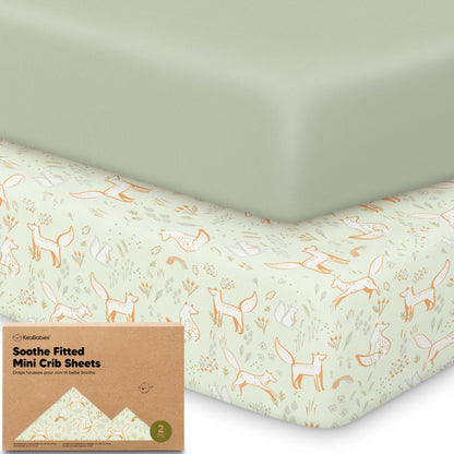 Soothe Fitted Mini Crib Sheet 33589240856762