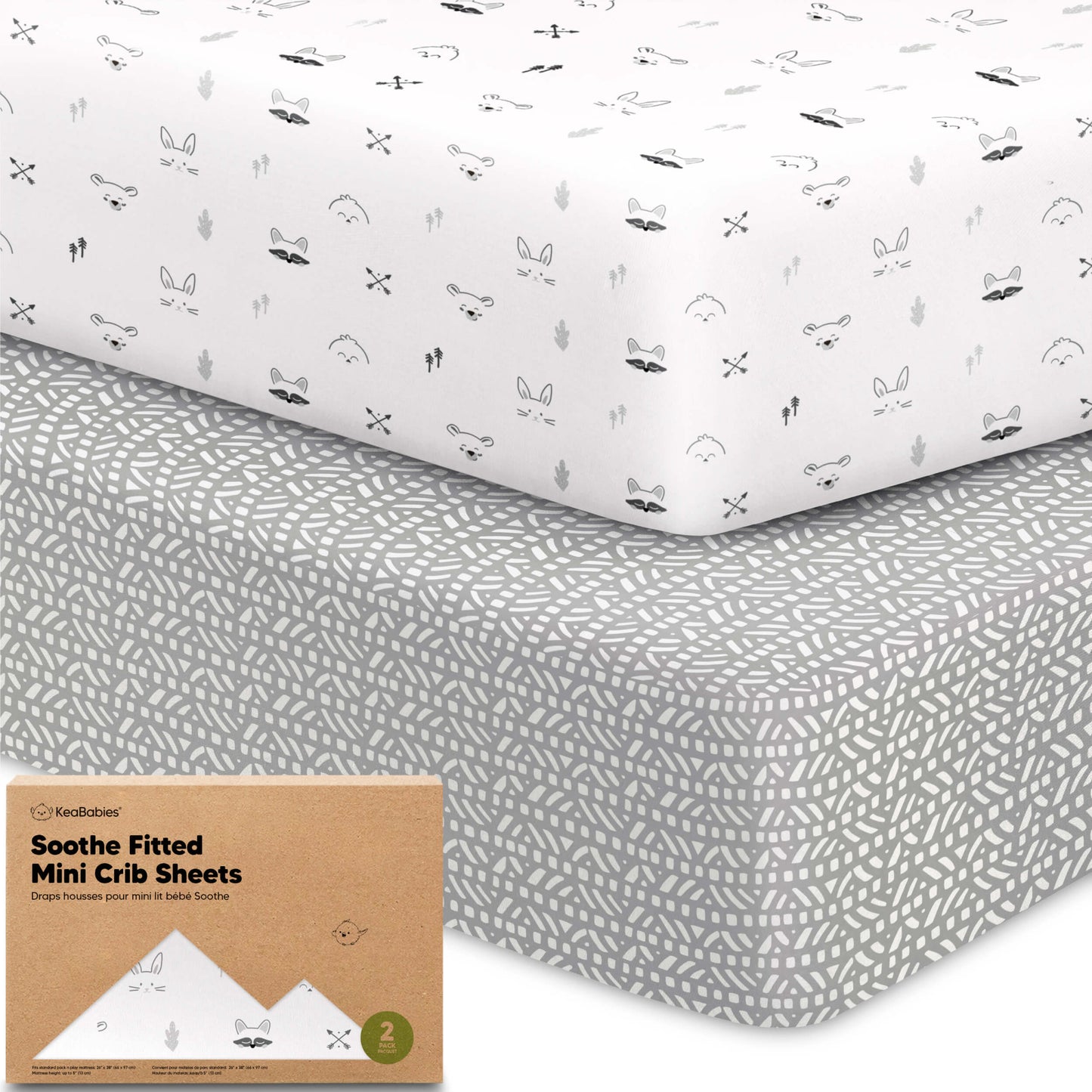 Soothe Fitted Mini Crib Sheet 33589479080122
