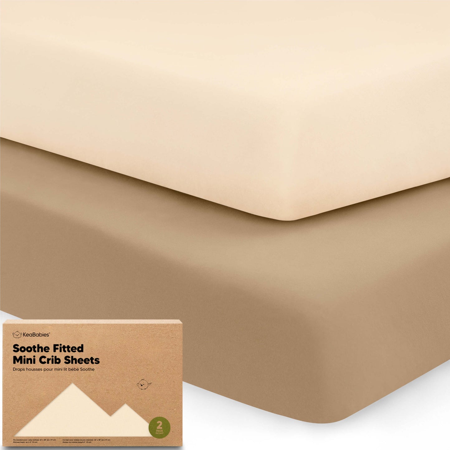 Soothe Fitted Mini Crib Sheet 33589506408634