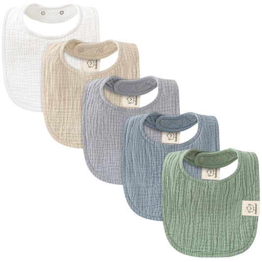 Lyra Muslin Drool Bibs