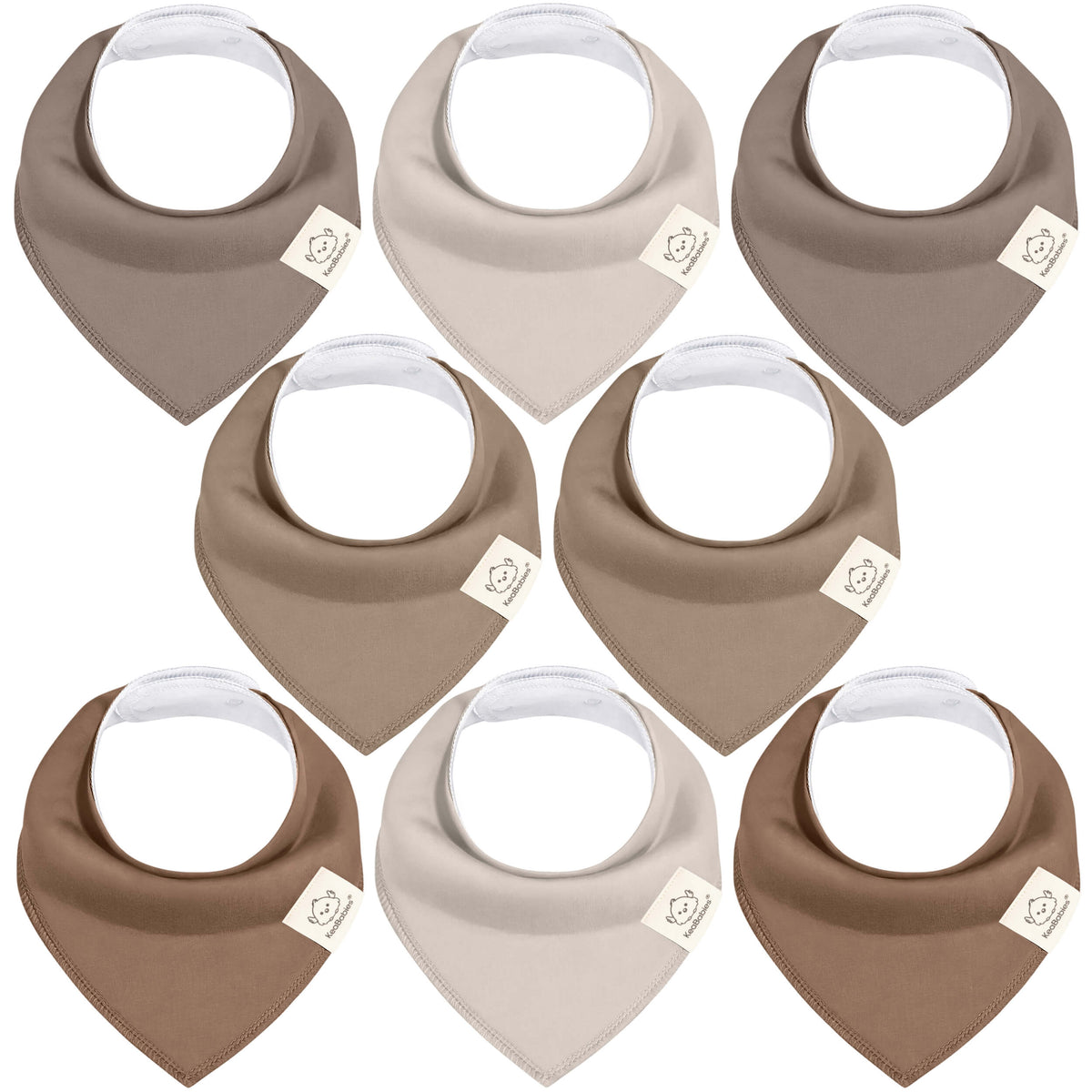 8-Pack Organic Bandana Bibs (Boy) 34427857502394