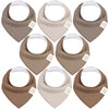 8-Pack Organic Bandana Bibs (Boy)