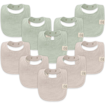 Lyra Muslin Drool Bibs 34246737363130