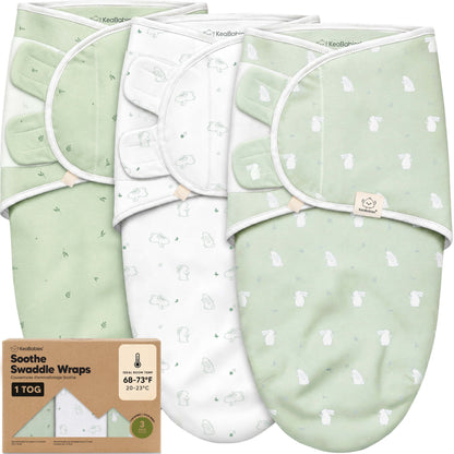 3-Pack Soothe Swaddle Wraps (1 TOG)