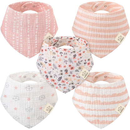 Lyra Muslin Bandana Bibs 46803062653114