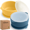 2-Pack Prep Silicone Suction Bowls