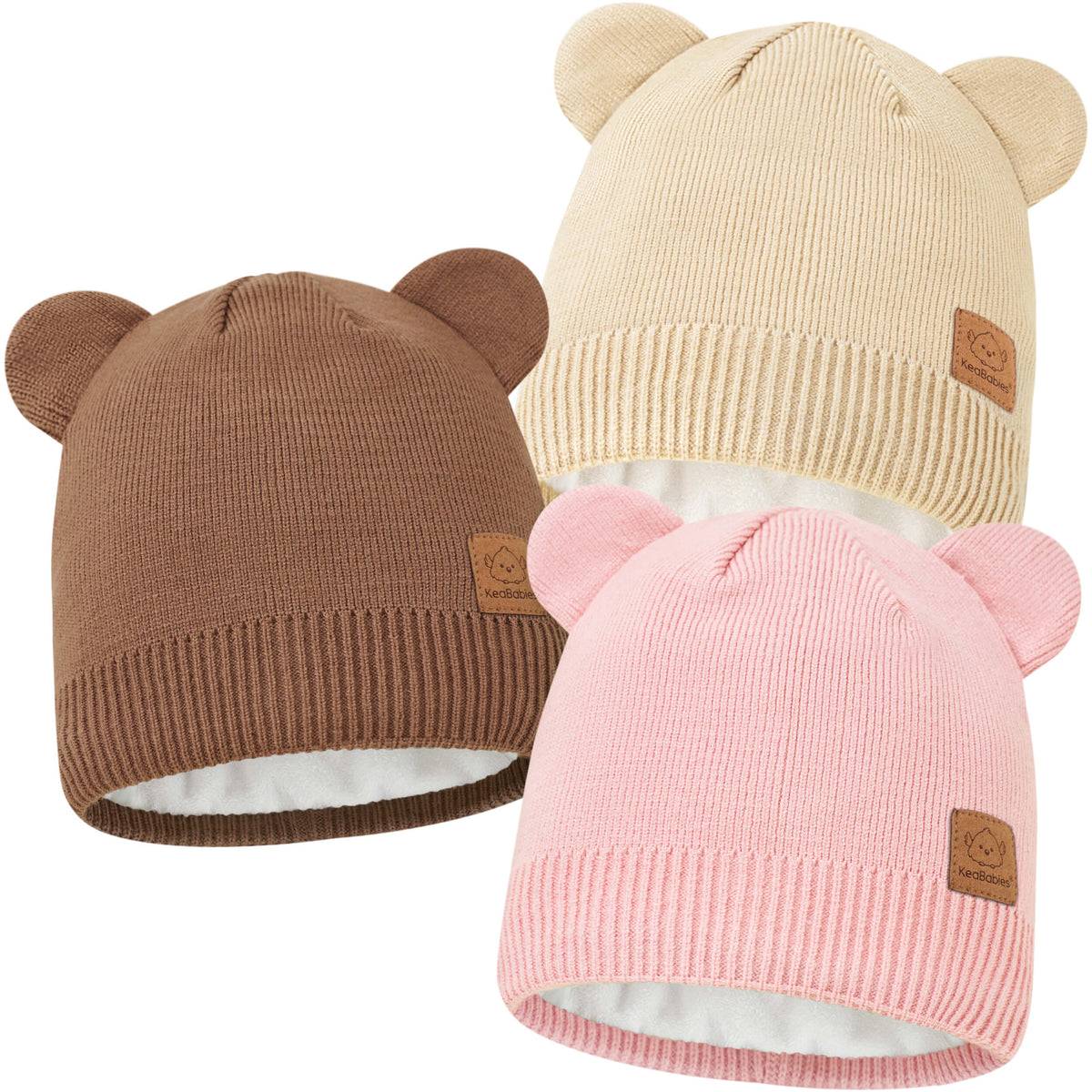 3-Pack Cub Baby Beanies 47048808366266