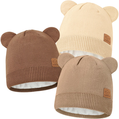 3-Pack Cub Baby Beanies 47048970666170