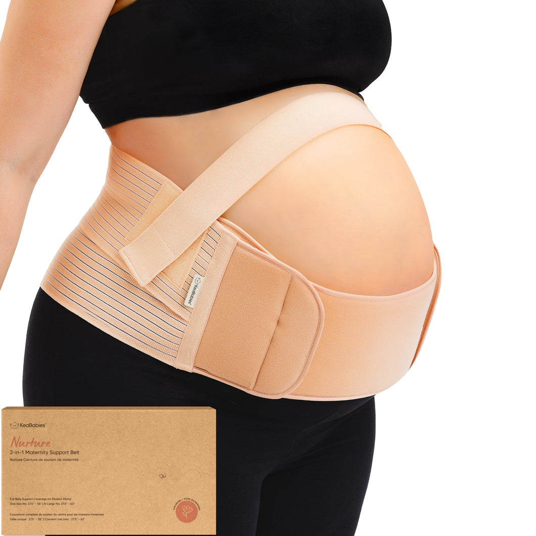 KeaBabies Nurture 2-in-1 Maternity Support Belt - Classic Ivory KeaBabies Nurture 2-in-1 Maternity Support Belt - Classic Ivory